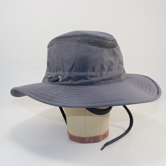 Tilley Airflo Sun Hat Grey Wide Brim UPF 50+ Size 7 3/8 - Picture 1 of 5